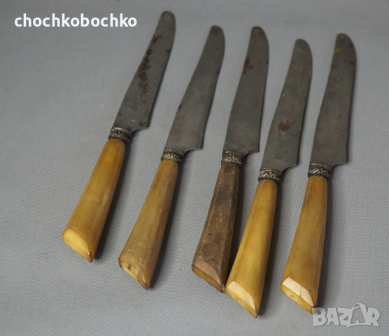 Veritable 5 Стари Френски ножа нож със сребро, снимка 4 - Ножове - 52220818