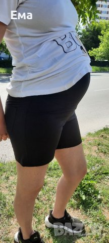 Памучни къси панталони за бременни , снимка 2 - Дрехи за бременни - 36756362