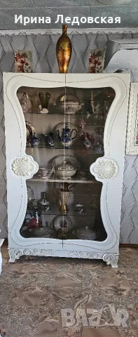 Витрина бяла за хол или кухня., снимка 2 - Секции и витрини - 56055176