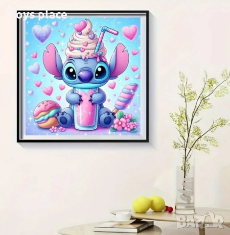 30*30 Диамантен гоблен Лило и Стич Lilo and Stitch , снимка 2 - Игри и пъзели - 52429247