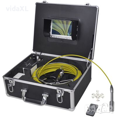 vidaXL Камера за инспектиране на тръби, 30 м, с DVR контролна кутия（SKU:141772