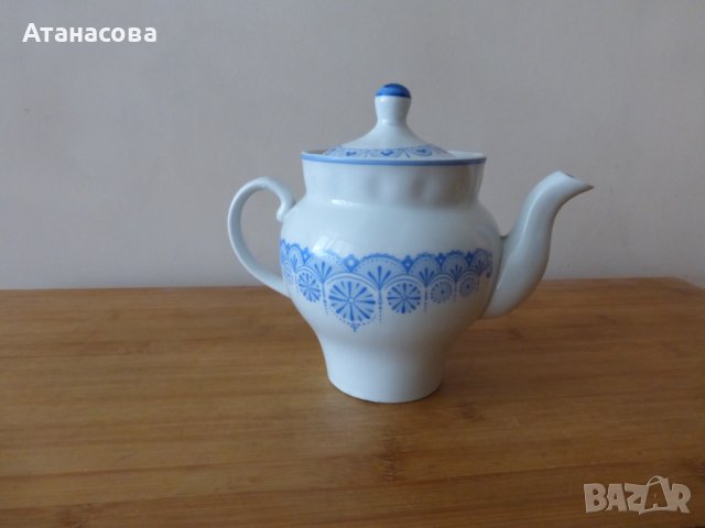 Украински порцеланов чайник Барановка 1970 г, снимка 2 - Аксесоари за кухня - 42081460