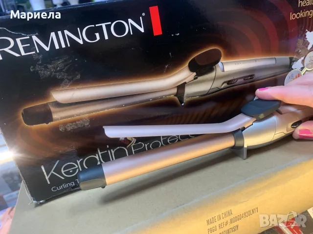Маша за коса Remington Keratin Protect 19 мм./ Със забележка, снимка 9 - Маши за коса - 56083178