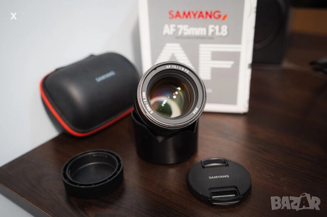 Обектив Samyang AF 75mm f/1.8 FE for Sony E, снимка 2 - Обективи и филтри - 52540474
