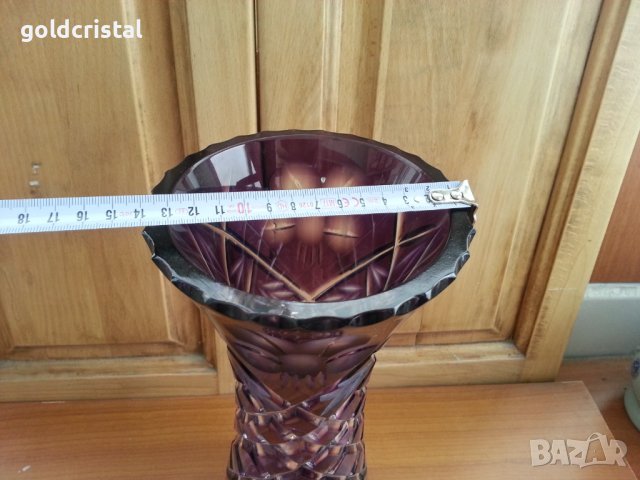 Кристална ваза , снимка 7 - Антикварни и старинни предмети - 37761340