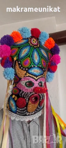 Кукерска маска, гугла, ръчна изработка, уникат, Новодел, Сурва, Кукерландия, снимка 3 - Колекции - 42880006