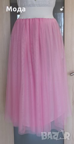 Пола от мек тюл РОЗОВА Нова!, снимка 6 - Поли - 31350431