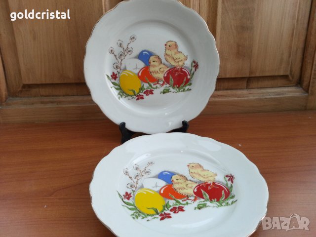 Български порцелан Великден детска чиния , снимка 2 - Антикварни и старинни предмети - 37544729