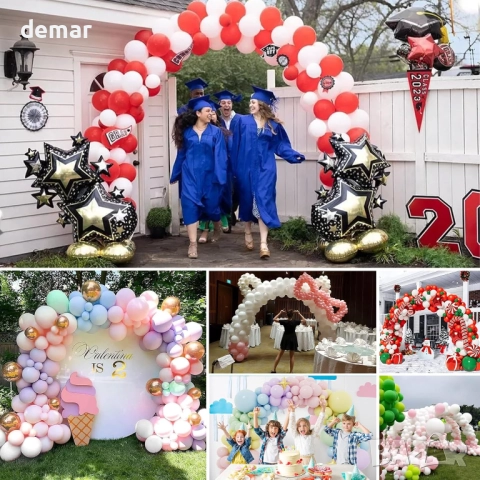 Комплект за балонна арка с електрическа помпа за балони, регулируема балонна арка, снимка 7 - Декорация за дома - 51933791