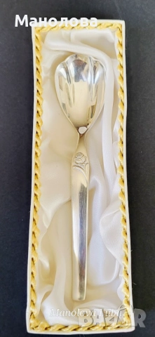 Посребрена лъжичка за захар FÜRST SOLINGEN., снимка 8 - Други ценни предмети - 51529656