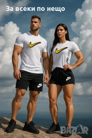 Nike Екипи За Двойки👕🩳Мъжки Къс Комплект Nike👚🩳Дамски Летен Екип Найк - 8 Модела Код LFS544, снимка 9 - Спортни дрехи, екипи - 50752369