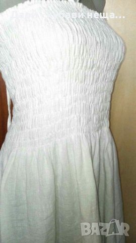 Снежно бяла рокля/пола🍀❤S,M,L,XL❤🍀арт.4368, снимка 2 - Рокли - 37217980