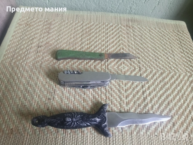 Лот от 3 ножа – Кухненски нож, Мултифункционално ножче и Декоративна кама, снимка 5 - Ножове - 53952447