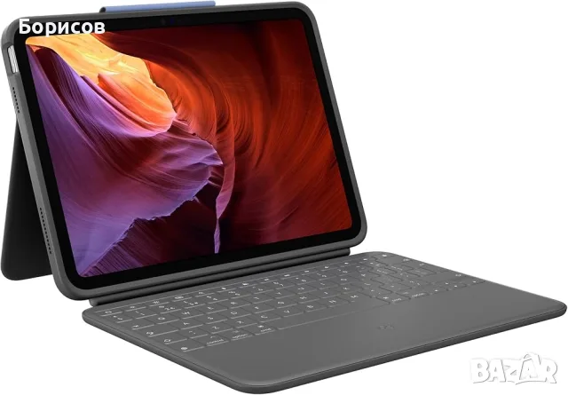  Logitech Rugged Folio iPad 10 generation,A16 - отделящ се защитен калъф,с клавиатура