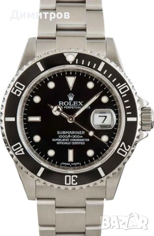 Rolex SUBMARINER Date Oyster Perpetual, engraved bezel - оригинал, снимка 1 - Луксозни - 40608459