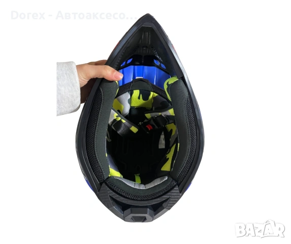 Мотокрос каска за мотор, ендуро, велосипед и ATV - XS, S, M, снимка 6 - Аксесоари и консумативи - 54217491