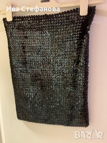  бюстие пола топ 2 в 1 блестящ с пайети  