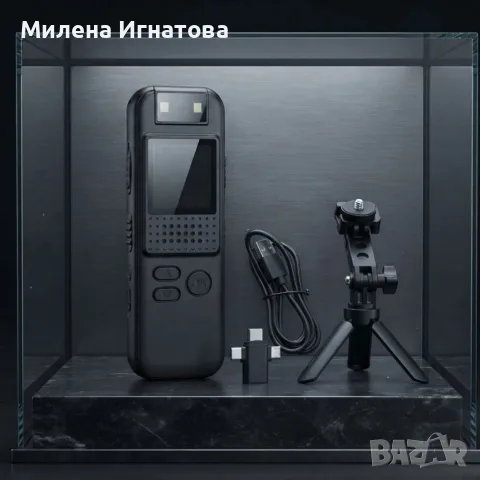 Мини Body камера CS08 Full HD 1080P с аудио, въртящ се обектив 180°, нощно виждане и клипс, снимка 4 - Камери - 55810010