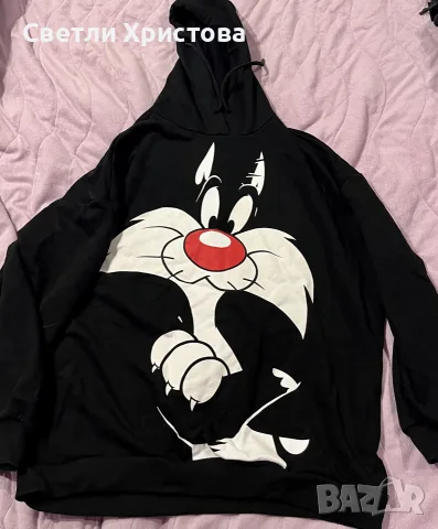 Худи (суичър) с котарака Силвестър (Looney Tunes) 