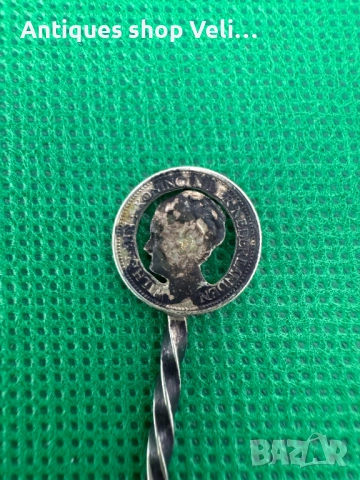 Сребърна лъжичка №7522 , снимка 4 - Други ценни предмети - 52128069