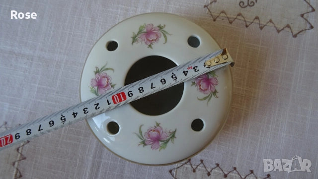 Стар порцеланов овлажнител/изпарител. Saturalux  EMS  Франция  22 Karat Gold, снимка 6 - Други - 51660567