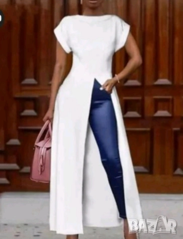 Дамска туника в бяло 