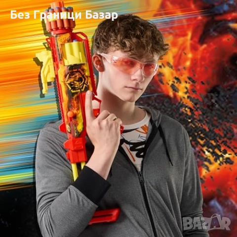 Нов Nerf FlareFusion Бластер с 3 Приставки и 18 Стрели N1 играчка дете, снимка 3 - Други - 51681828