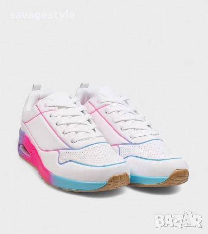 Дамски цветни маратонки с връзки 