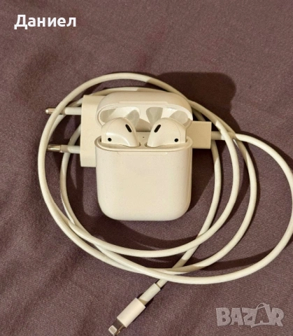 Слушалки Apple AirPods gen 2 + зарядно
