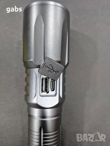 Мощен алуминиев LED фенер 3000m, COBA CB-X86, снимка 5 - Екипировка - 51720691