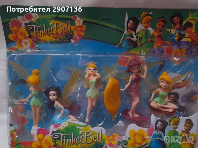 Комплект 5 фигури на ФЕИТЕ  Tinker Bell, снимка 3 - Фигурки - 38957471