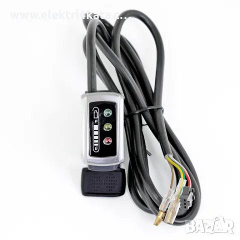 Акселератор (палец) за газта 48V с индикатор, снимка 2 - Части - 47510437