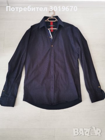 Мъжка риза тъмно синя, снимка 7 - Ризи - 42674652