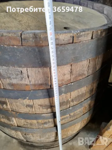 Дървено буре 500 литра, снимка 4 - Градински мебели, декорация  - 47524893