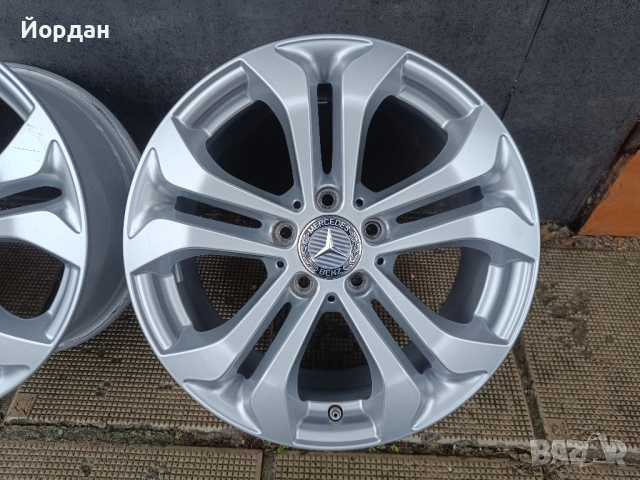 ОРИГИНАЛНИ джанти 17 ' цола 5x112 МЕРЦЕДЕС / MERCEDES BENZ ET36 7,5J 66,6, снимка 10 - Гуми и джанти - 52344984