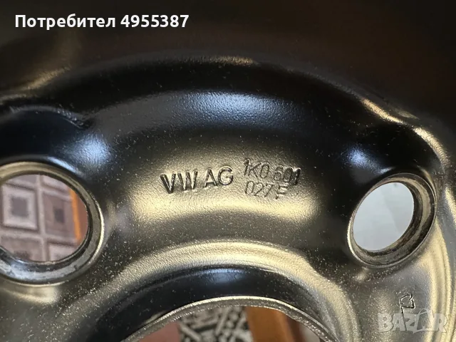 Резервна гума патерица VW AUDI SEAT SKODA 5x112 16”, снимка 6 - Гуми и джанти - 56277744