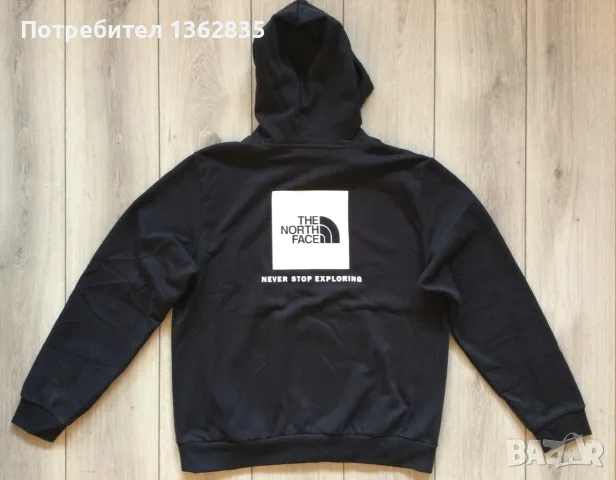 НОВ оригинален черен памучен суичър блуза THE NORTH FACE размер L от САЩ , снимка 6 - Суичъри - 53532555