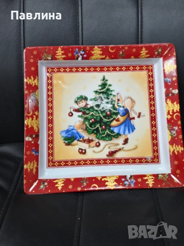 Красив порцеланов поднос на марката Villeroy & Boch, снимка 2 - Аксесоари за кухня - 52041638