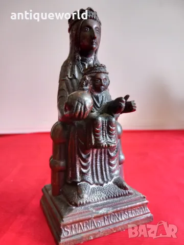 Стара Метална Фигура ,Статуетка Дева Мария