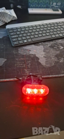 Светлини за велосипед CatEye - фар и стоп, снимка 4 - Аксесоари за велосипеди - 52801453