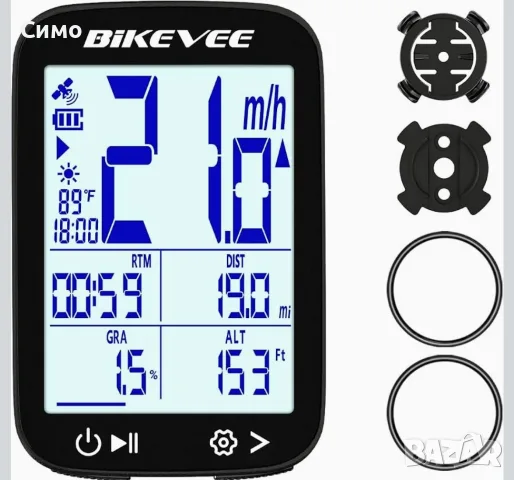 GPS Bikevee BKV-300 Безжичен Велосипеден Компютър