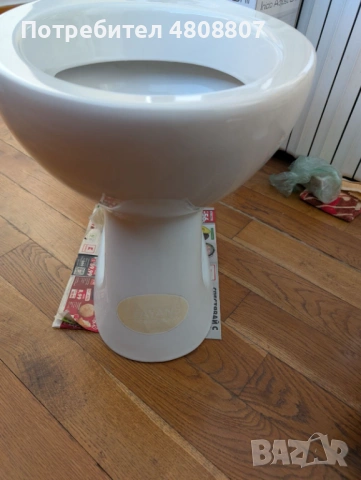 Чисто нова тоалетна чиния Фаянс – Хоризонтално оттичане, снимка 2 - Други стоки за дома - 54322011