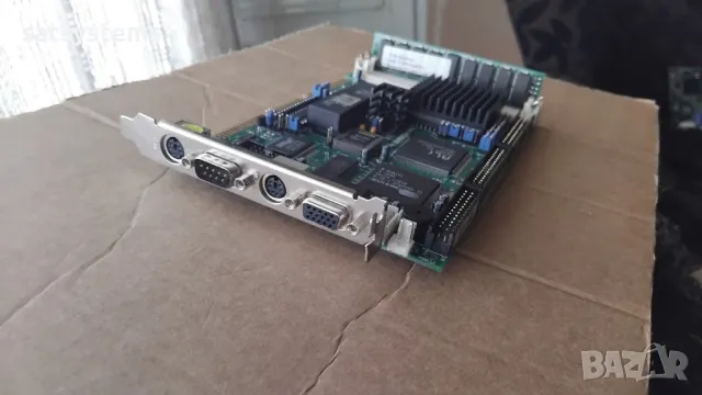 HS-5X86HVGA REV:1.6 ICP Board ISA Slot Industrial Motherboard CPU+RAM, снимка 3 - Дънни платки - 49942647