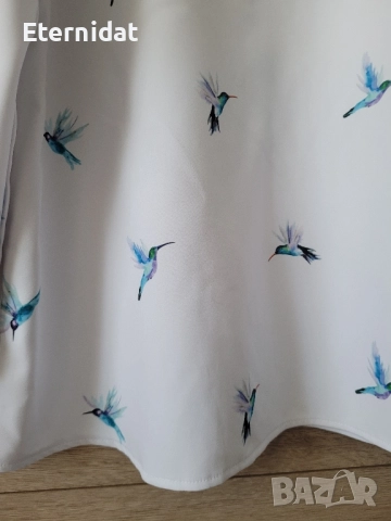 Елегантна блуза с колибри , снимка 5 - Блузи с дълъг ръкав и пуловери - 51863352