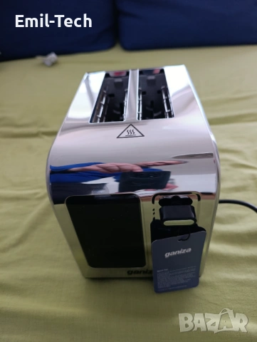 Инокс тостер Ganiza 925W с тъч дисплей + ПОДАРЪК, снимка 10 - Тостери - 54271868