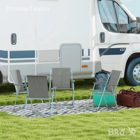 4 сгъваеми градински стола, снимка 2 - Столове - 52718825