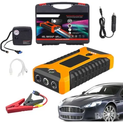 Външна батерия стартер автомобил джъмп car jump starter power bank, снимка 1 - Аксесоари и консумативи - 47416039