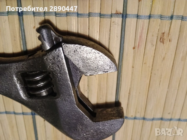 Античен американски раздвижен ключ, снимка 5 - Ключове - 53270722