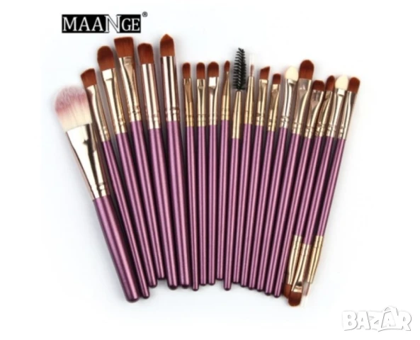 Богат комплект от 20 броя професионални четки за гримиране HZS101, снимка 3 - Други - 50696859