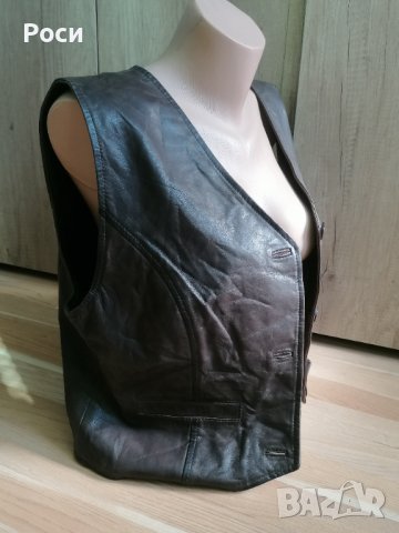 Кожен елек ХЛ, снимка 5 - Елеци - 42564780